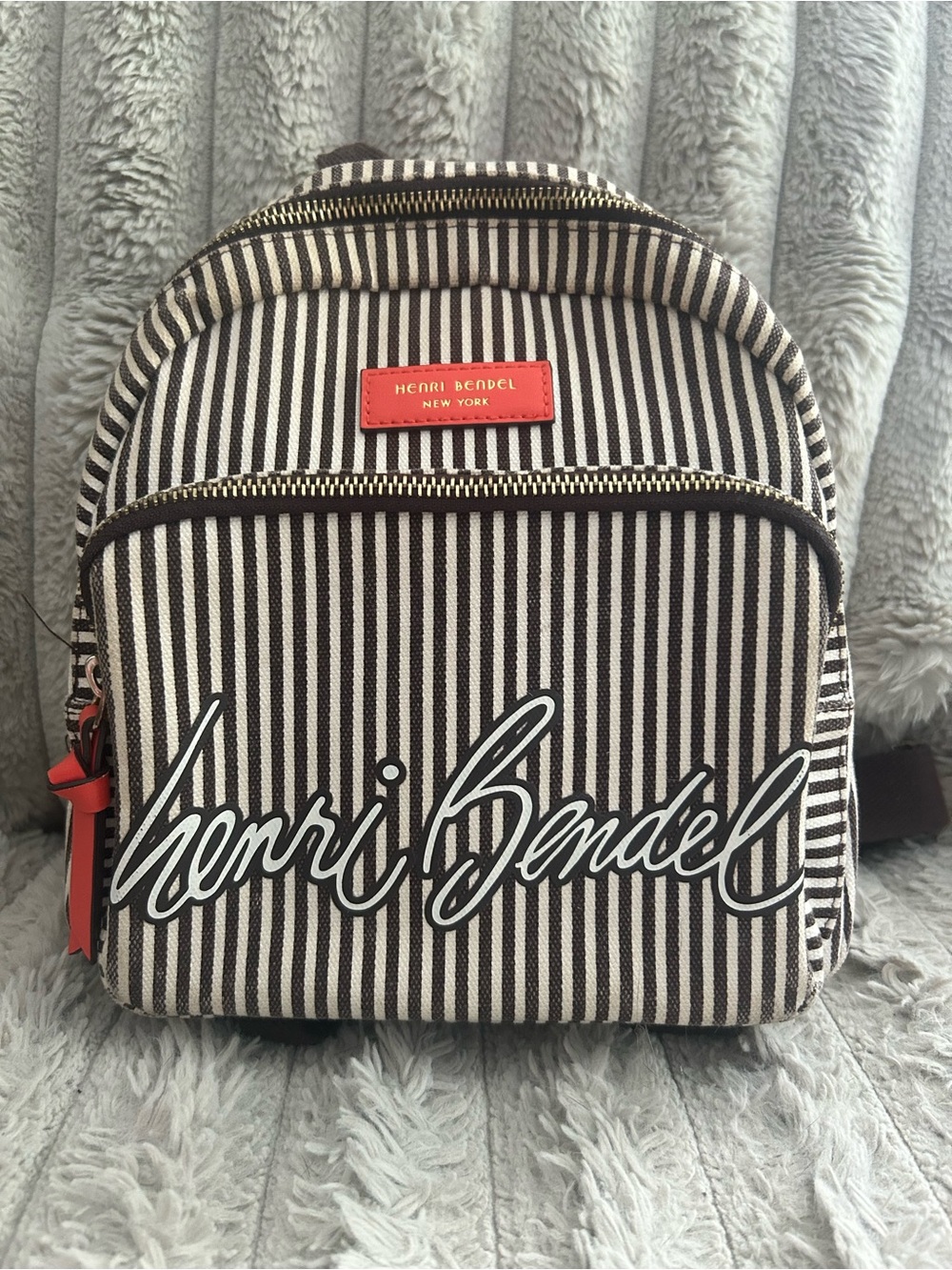 Henri Bendel Canvas Mini Backpack